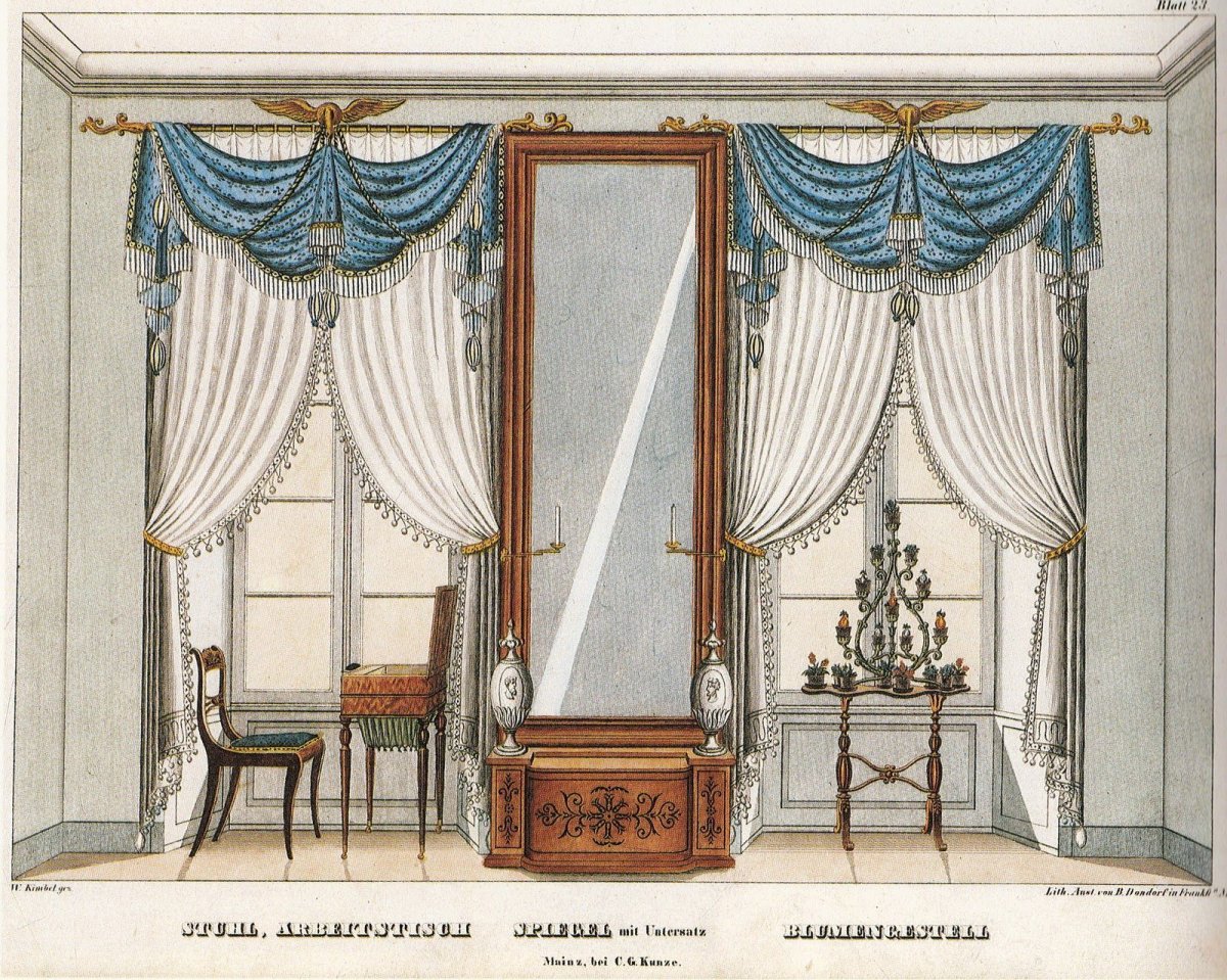 Ткани шторы Ампир 19 век Франция