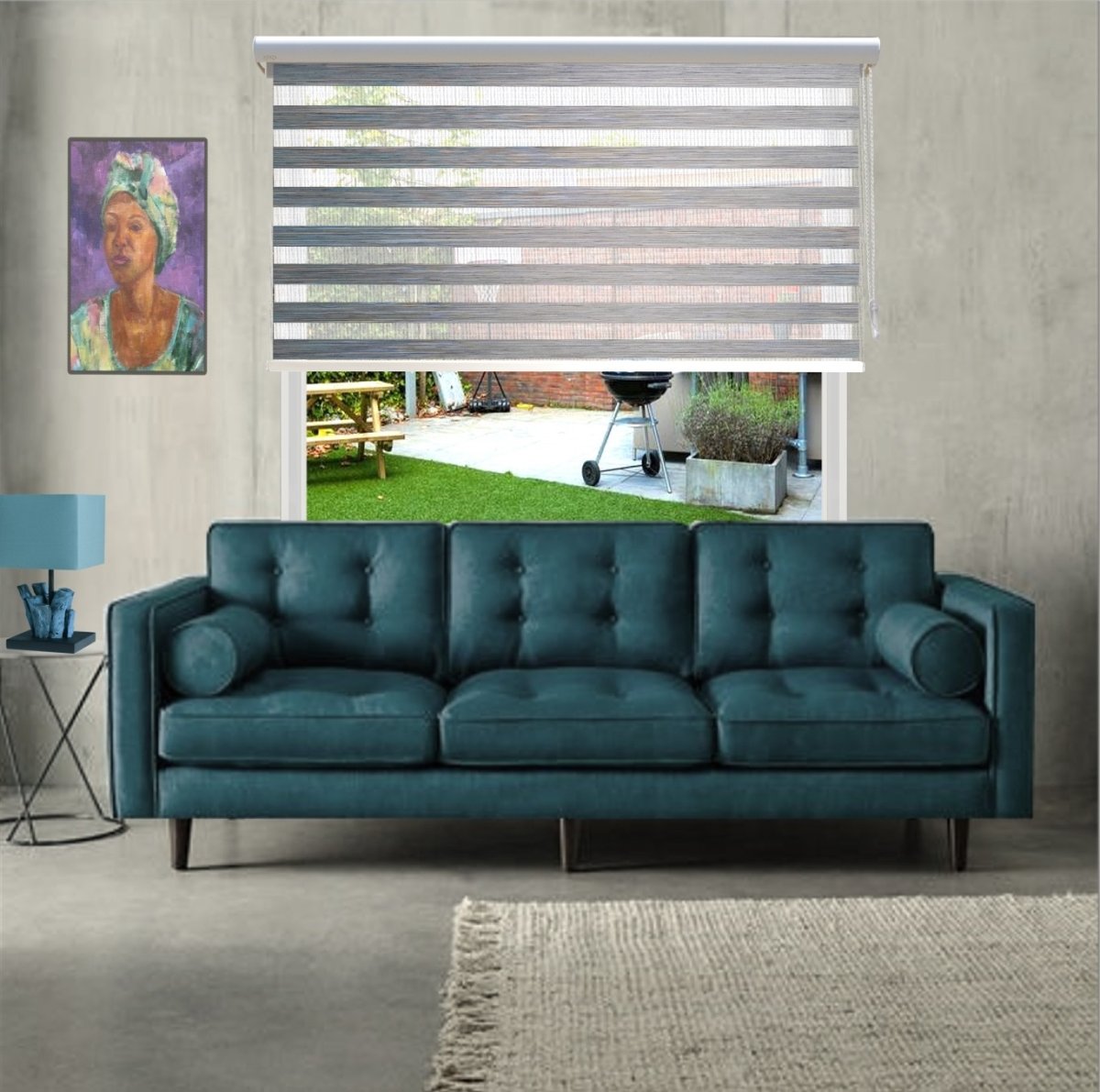 Диван цвета волны