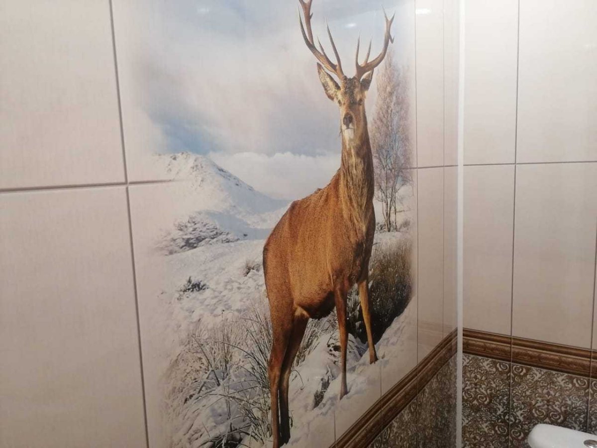 Панели для ванной комнаты под плитку с животными