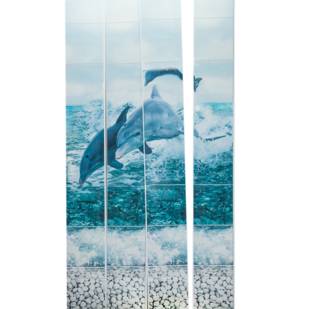 Панель ПВХ unique 2700*250*8мм дельфины