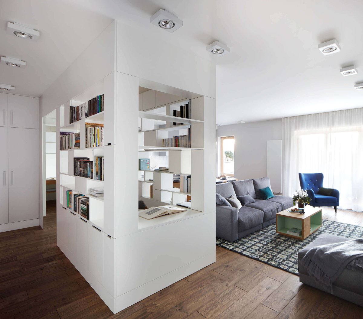 Стеллаж перегородка лофт