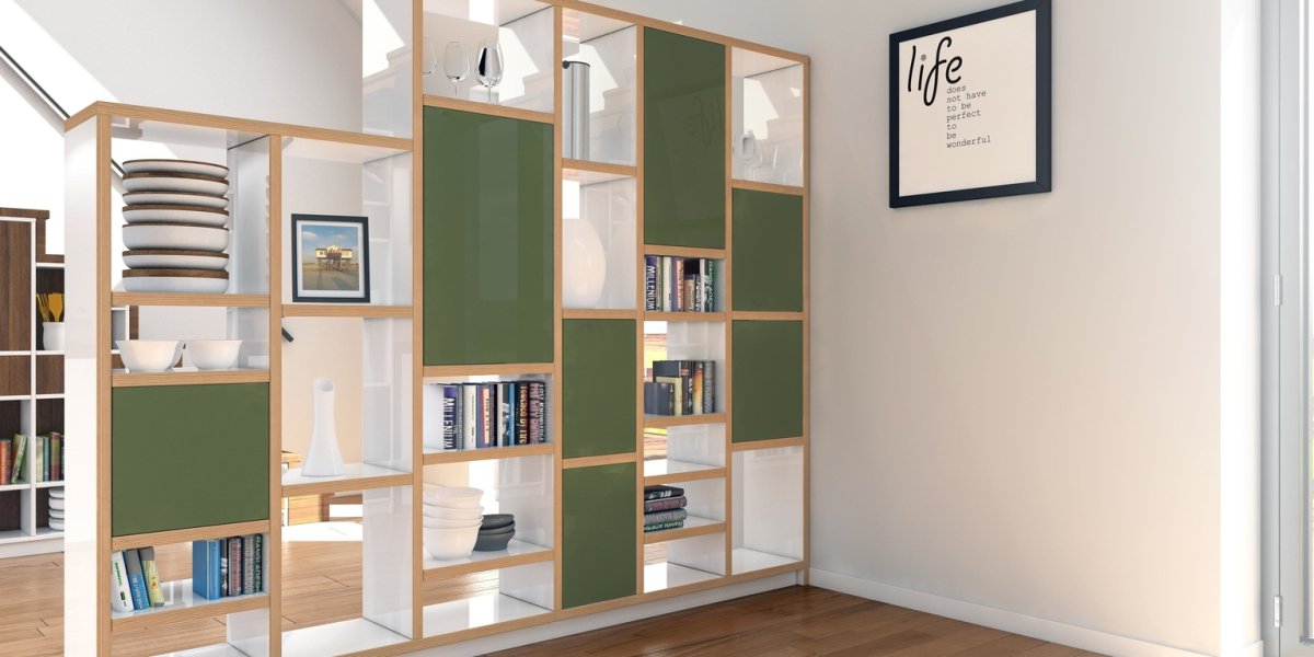 Зонирующий стеллаж лофт