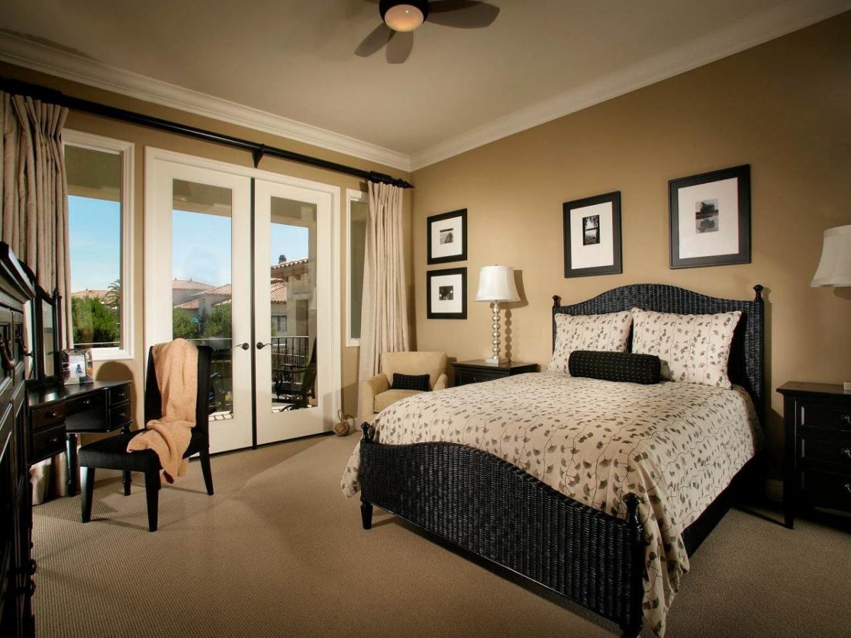 Темно коричневая мебель в интерьере