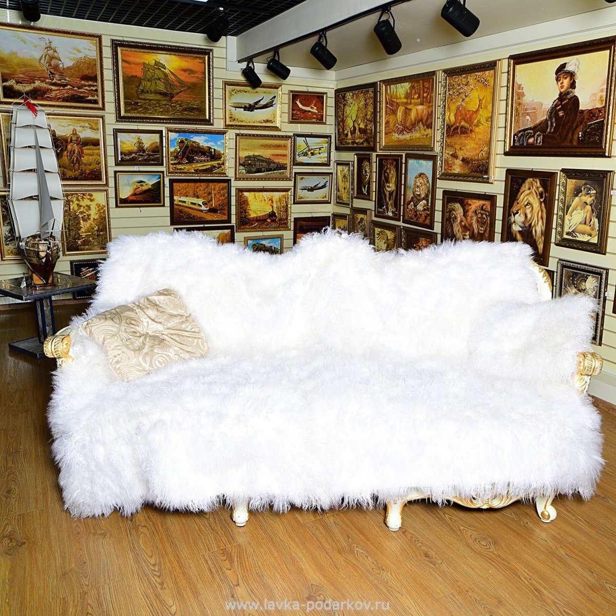 Плед из ламы