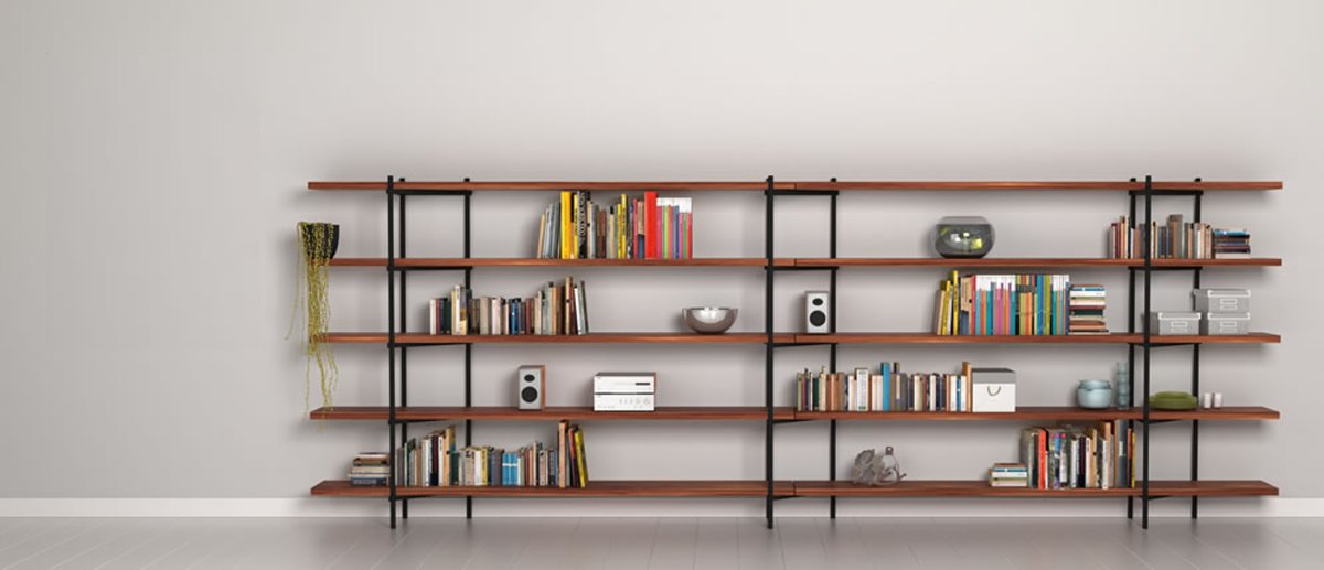 Железные книжные полки