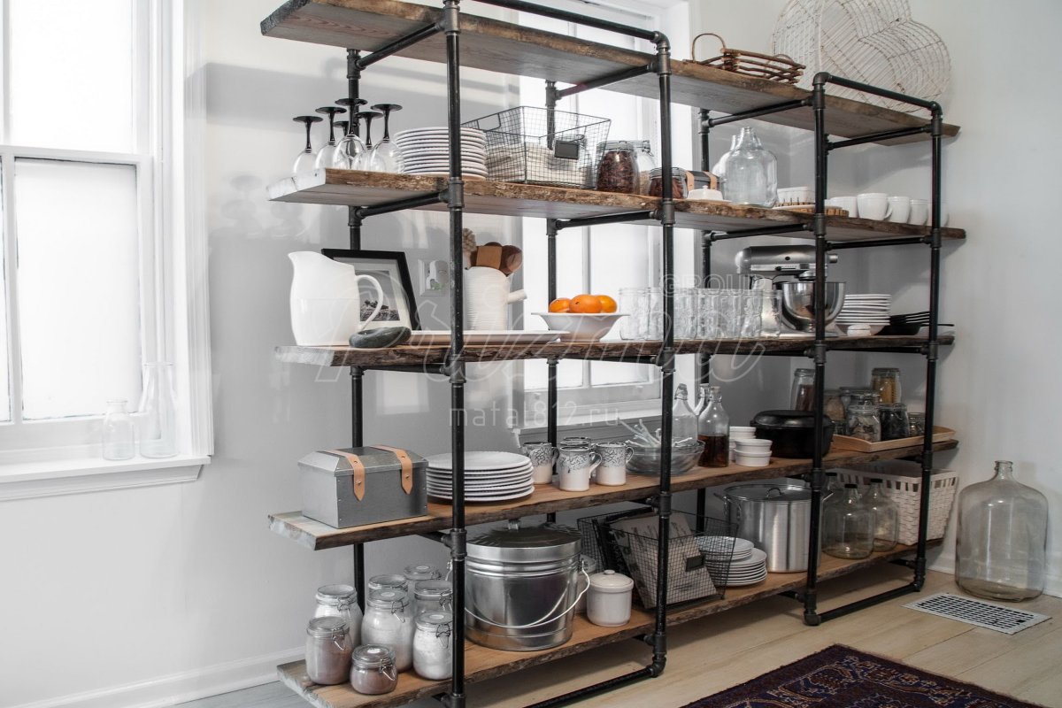 Поворотная полка из трубы