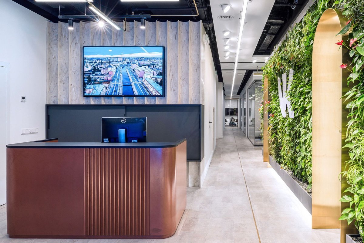 Офис ВК В доме Зингера интерьер