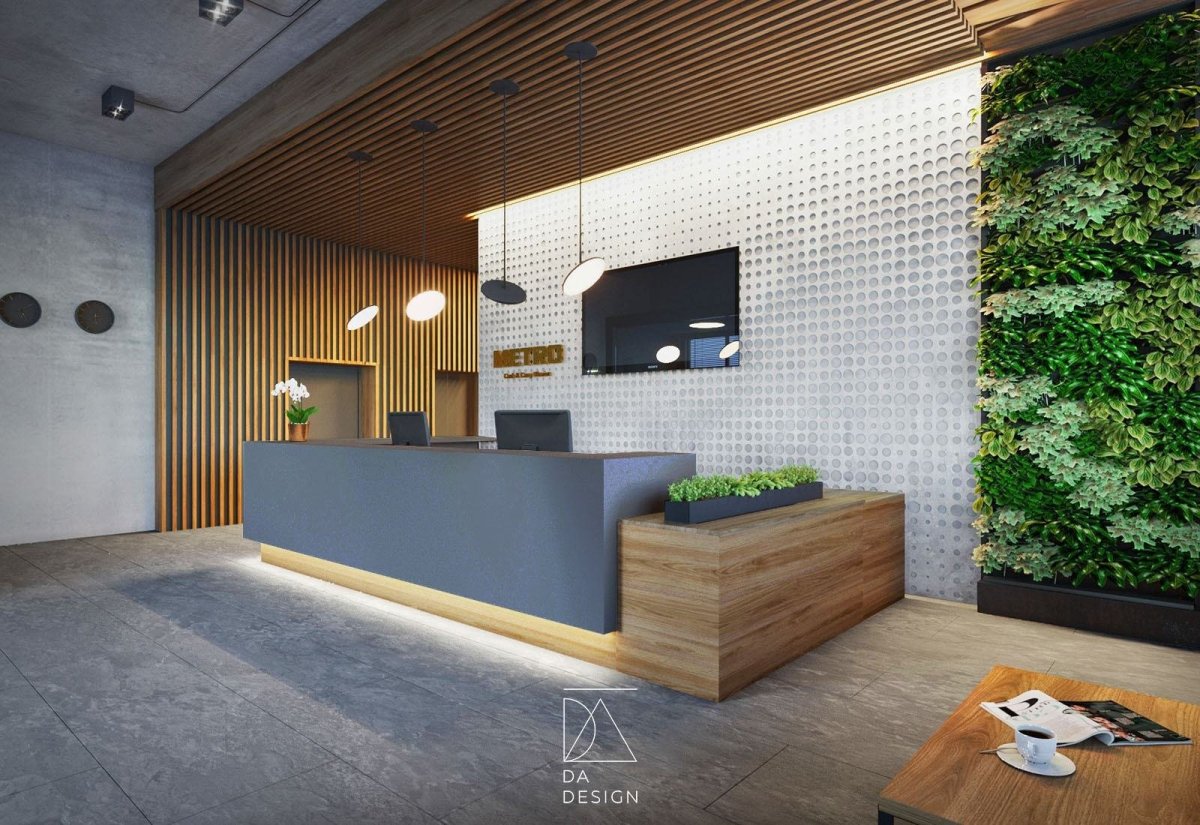 Ресепшн в стиле эко лофт