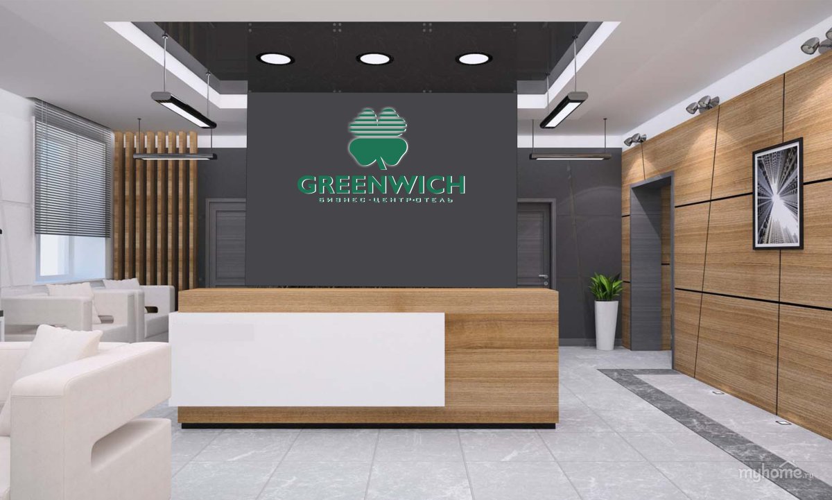Интерьеры холла в бизнес-центре
