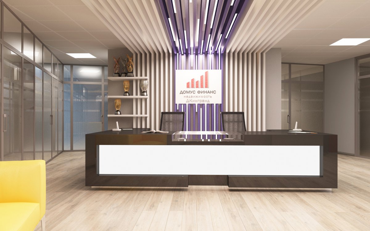 Офис входная зона ресепшен