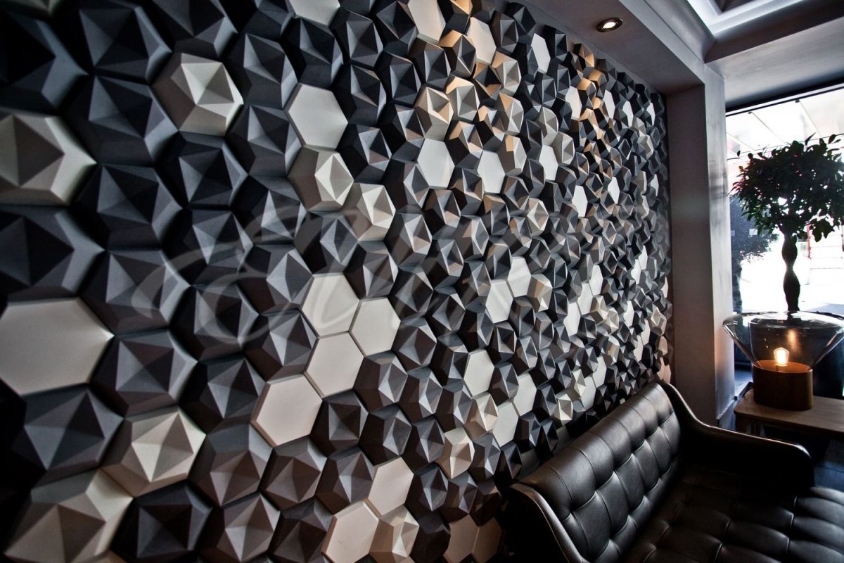 Декоративная отделка стен в офисе