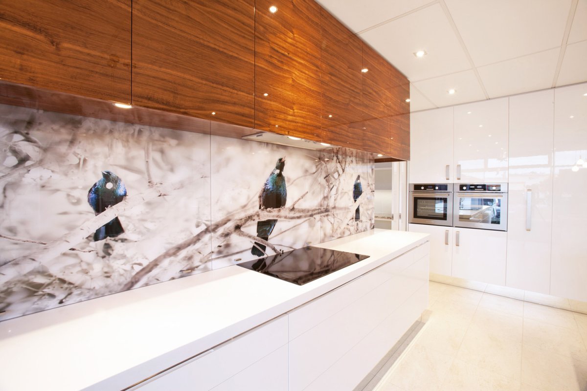 Фартук кухни мрамор Статуарио