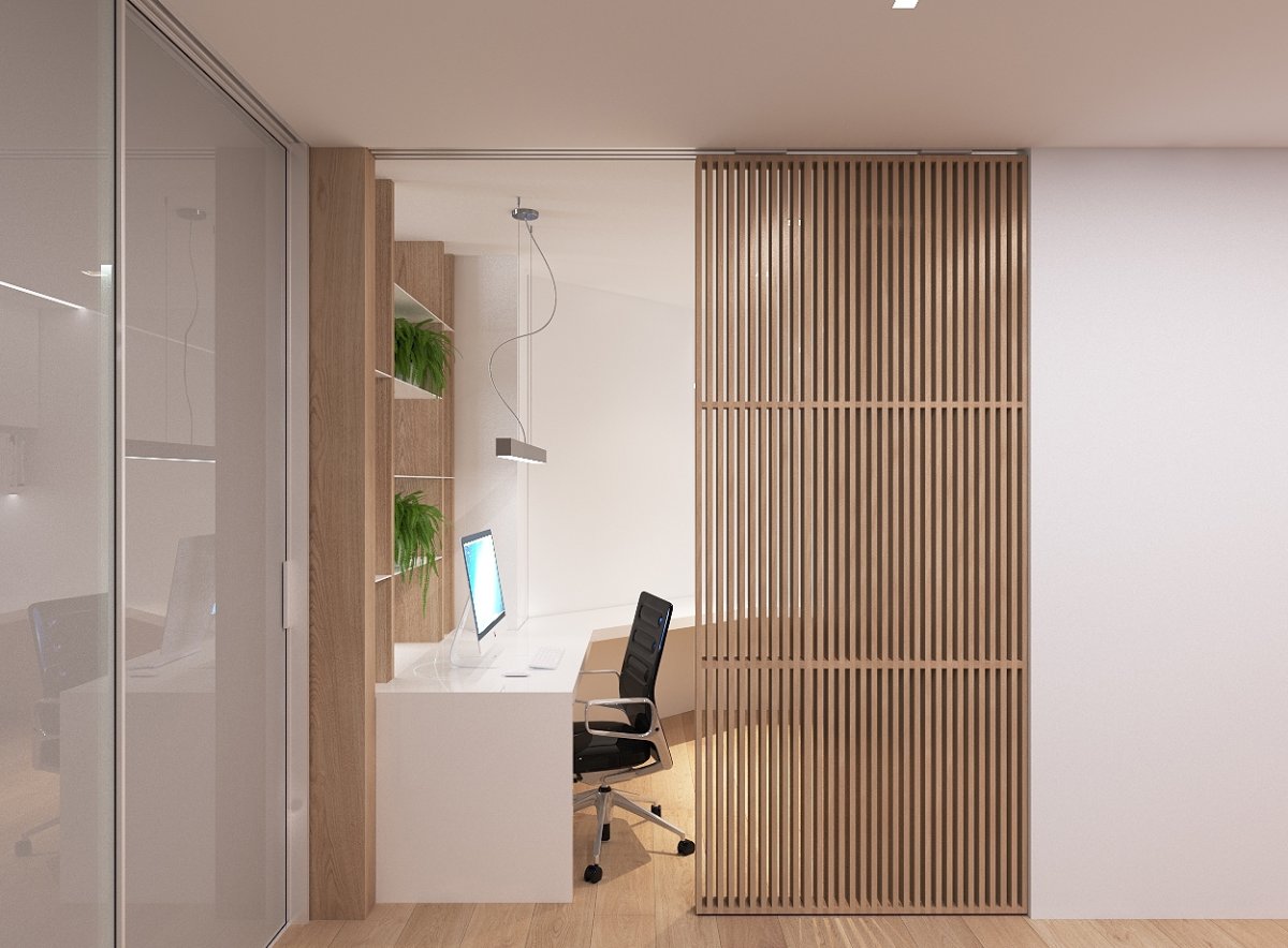 Декоративная перегородка в прихожей