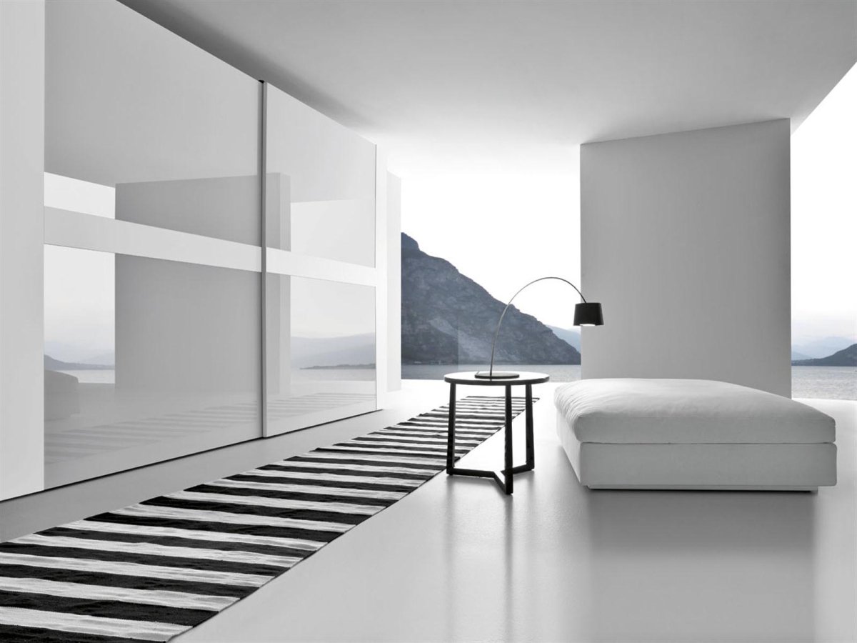 Шкаф купе белый хайтек