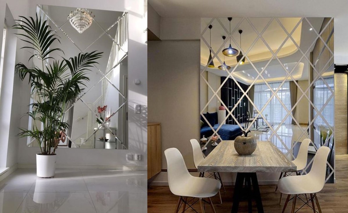 Плакаты зеркальной плитки