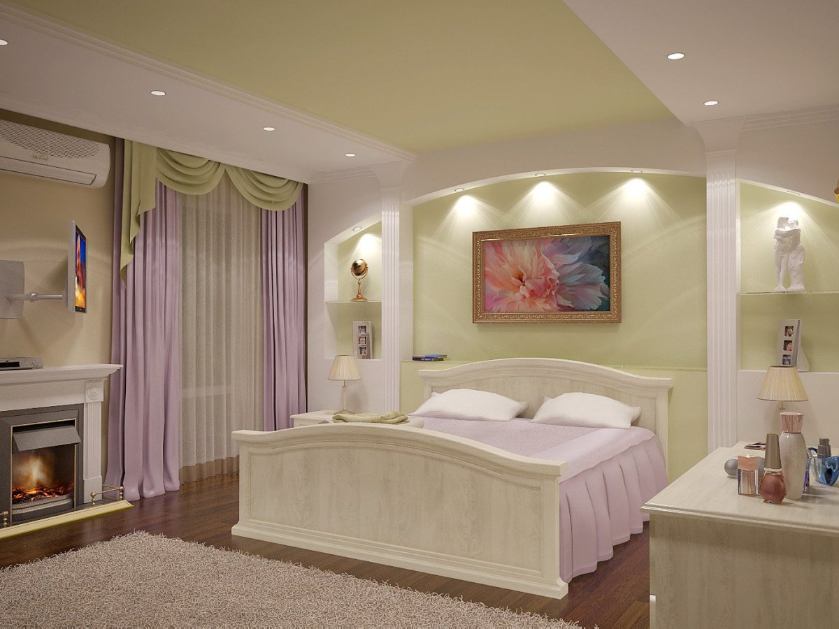 Арка в спальне