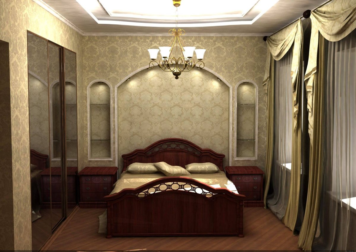 Фигура потолок спальни