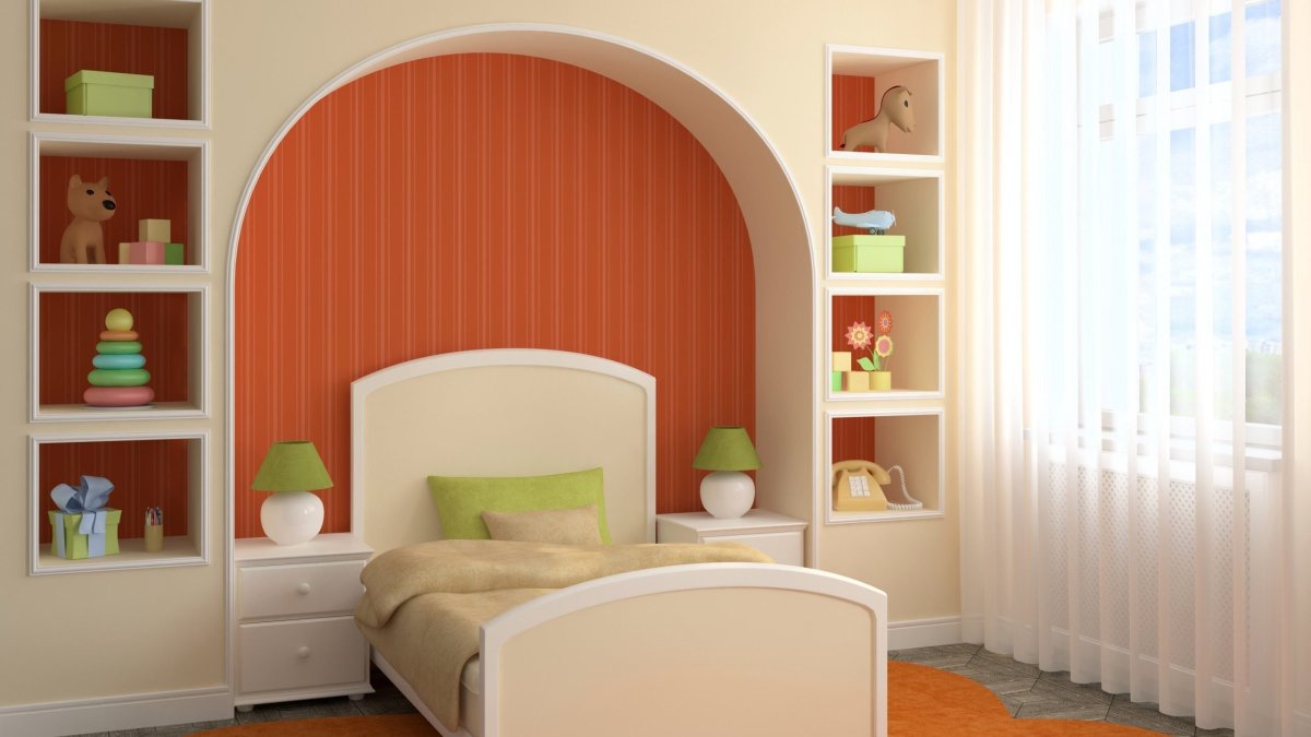 Тканевый потолок в спальню