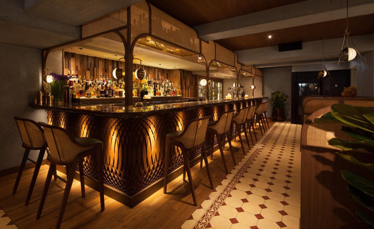 Коктейль бар интерьер