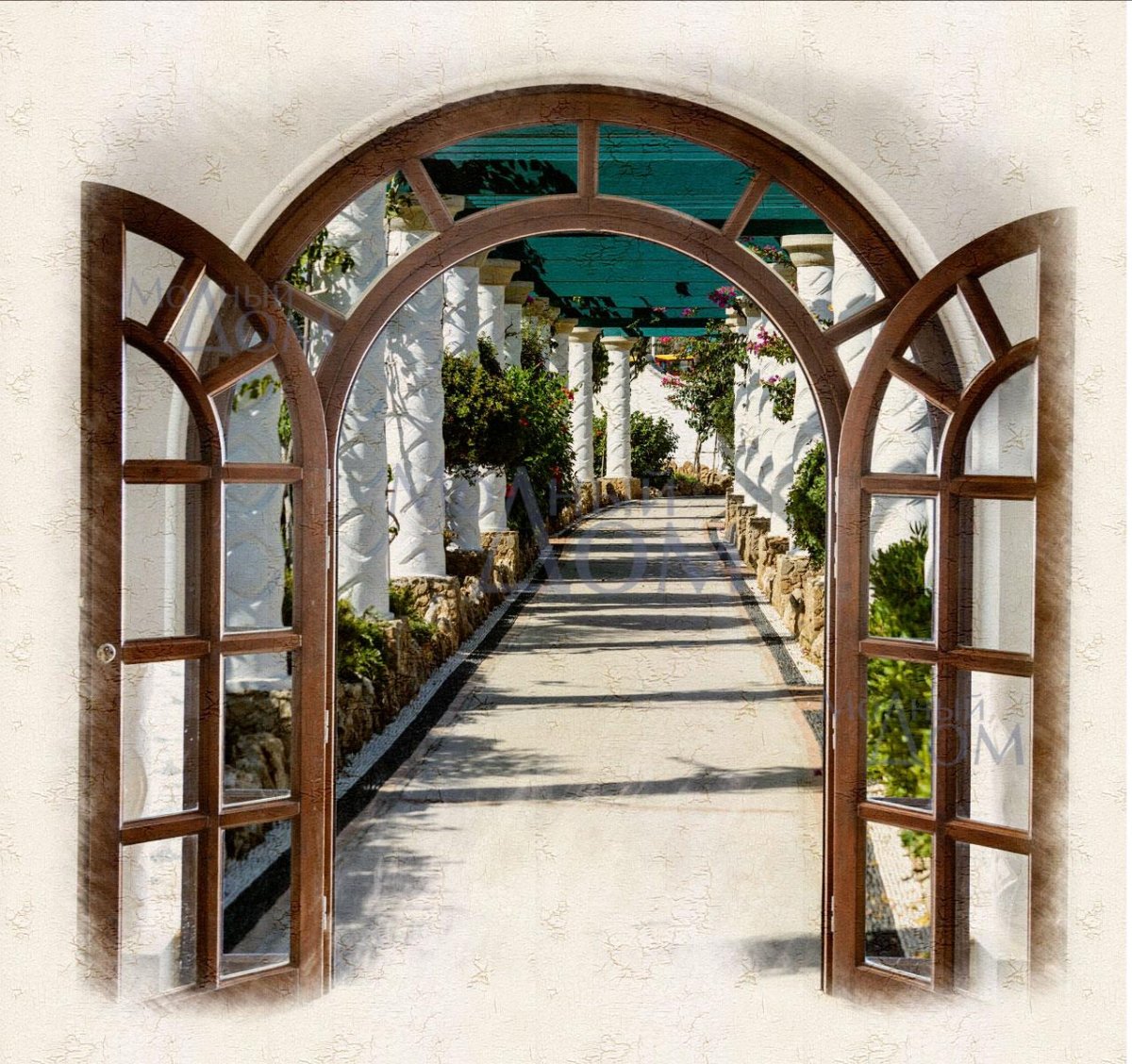 Арки окна в перспективе