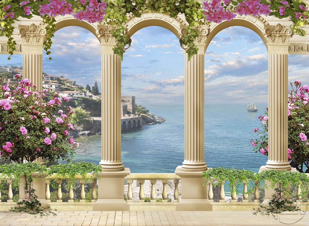 Арка межкомнатная из Монте Кьяро камня