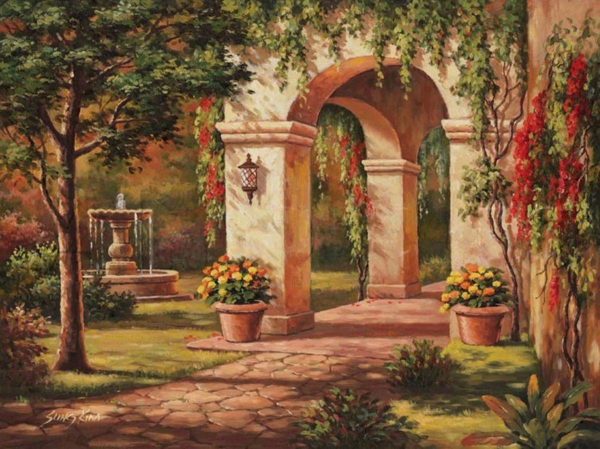 Корейский художник сен Ким Sung Kim