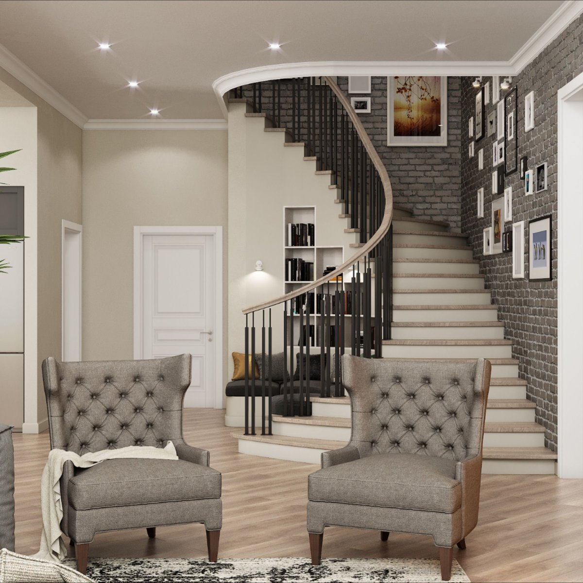 Лестница в стиле Прованс