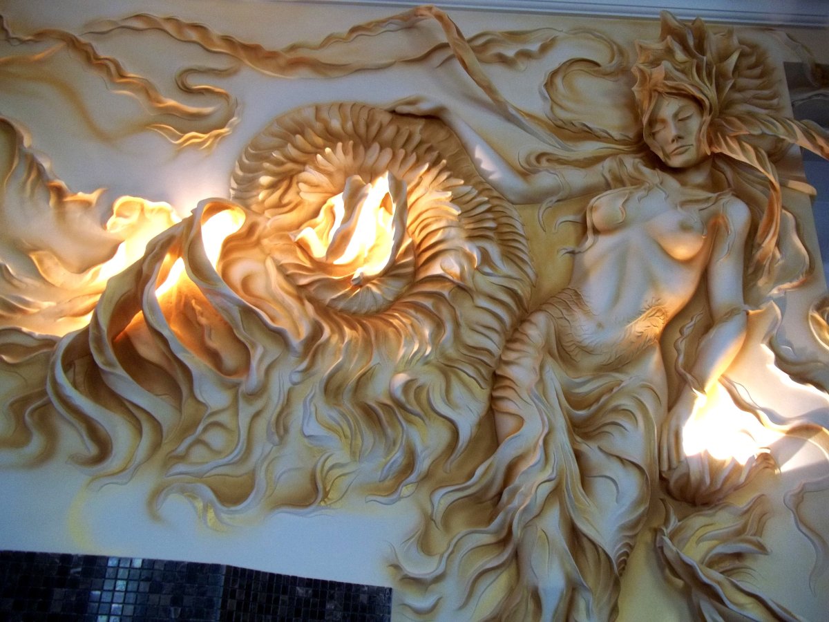 Наталья хна барельеф Русалка