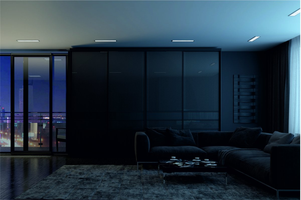 Шкаф купе темный лакобель