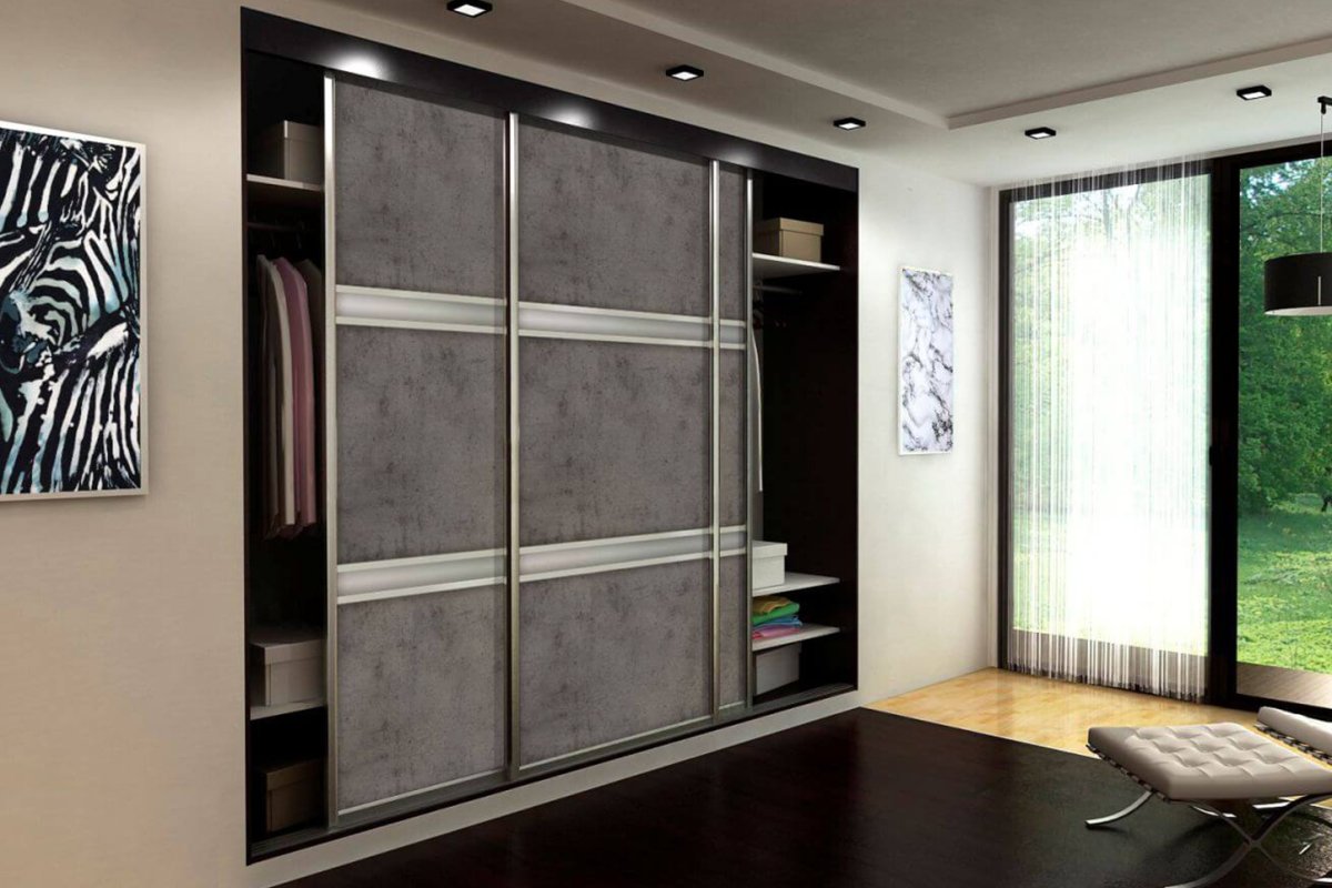 Двери-купе для встроенного шкафа минимальной ширины