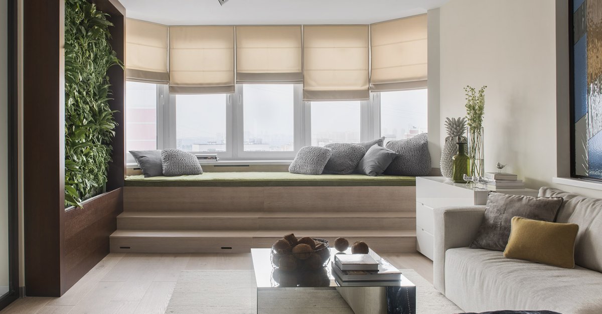 Гостиная с углублением в полу