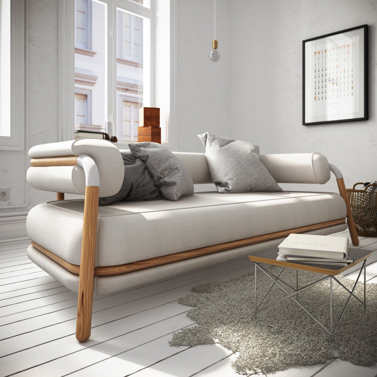 Зонирование кухни и гостиной