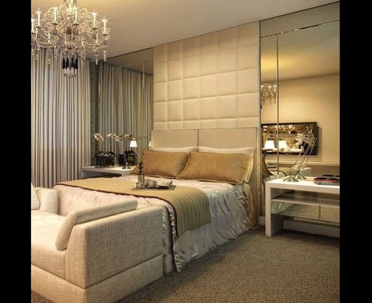 Спальня в цвете шампань