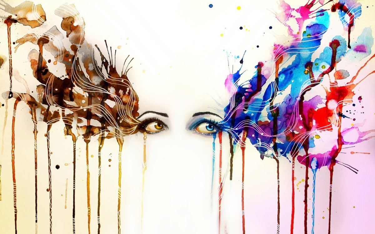 Стекающая краска