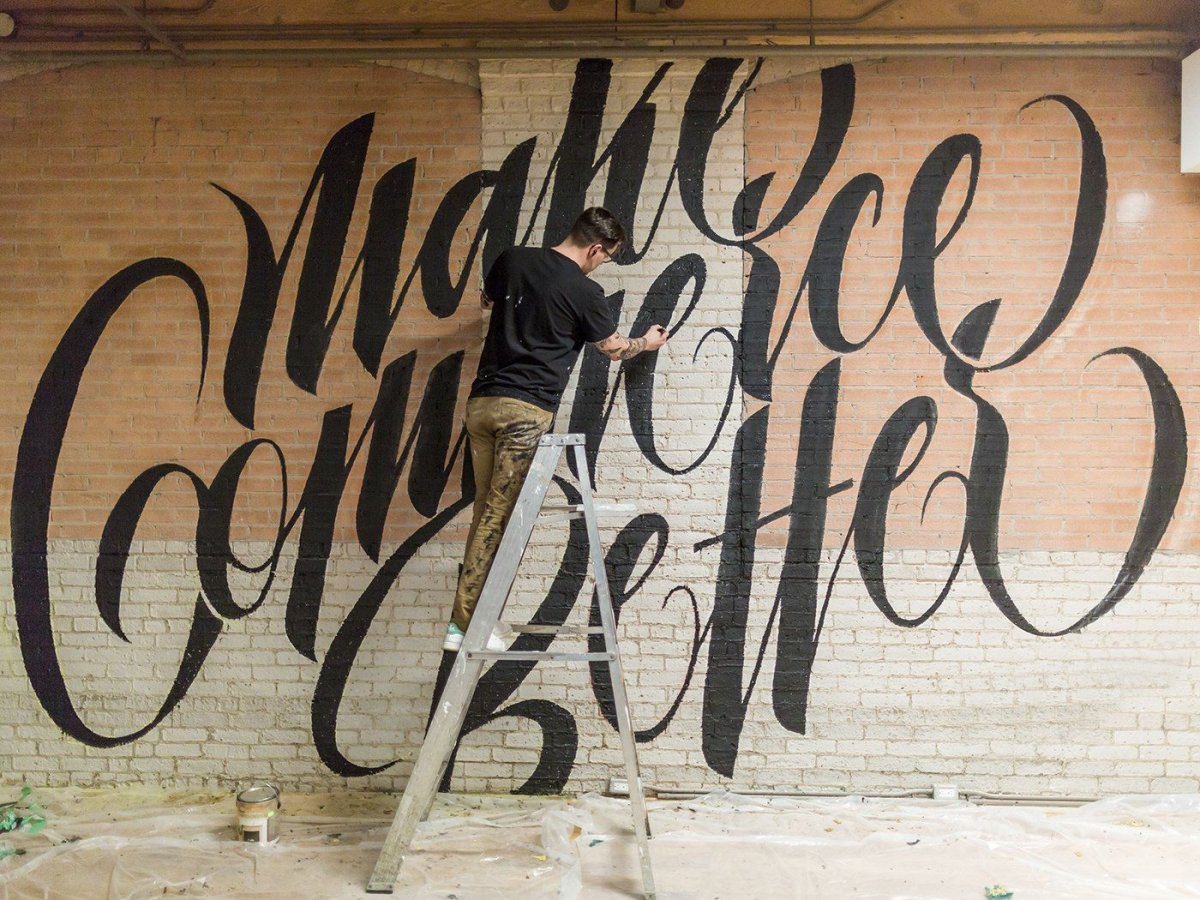 Каллиграфия в интерьере