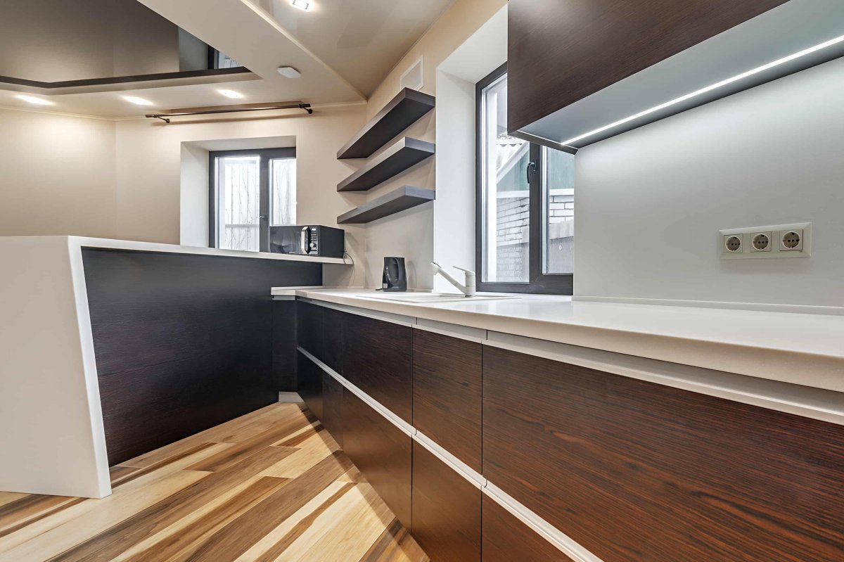 Кухня нестандартной формы