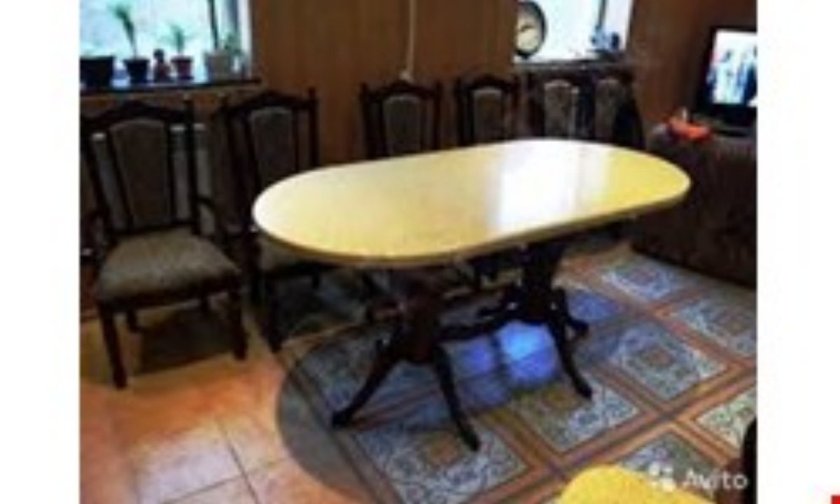 Стол овальный искусственный камень