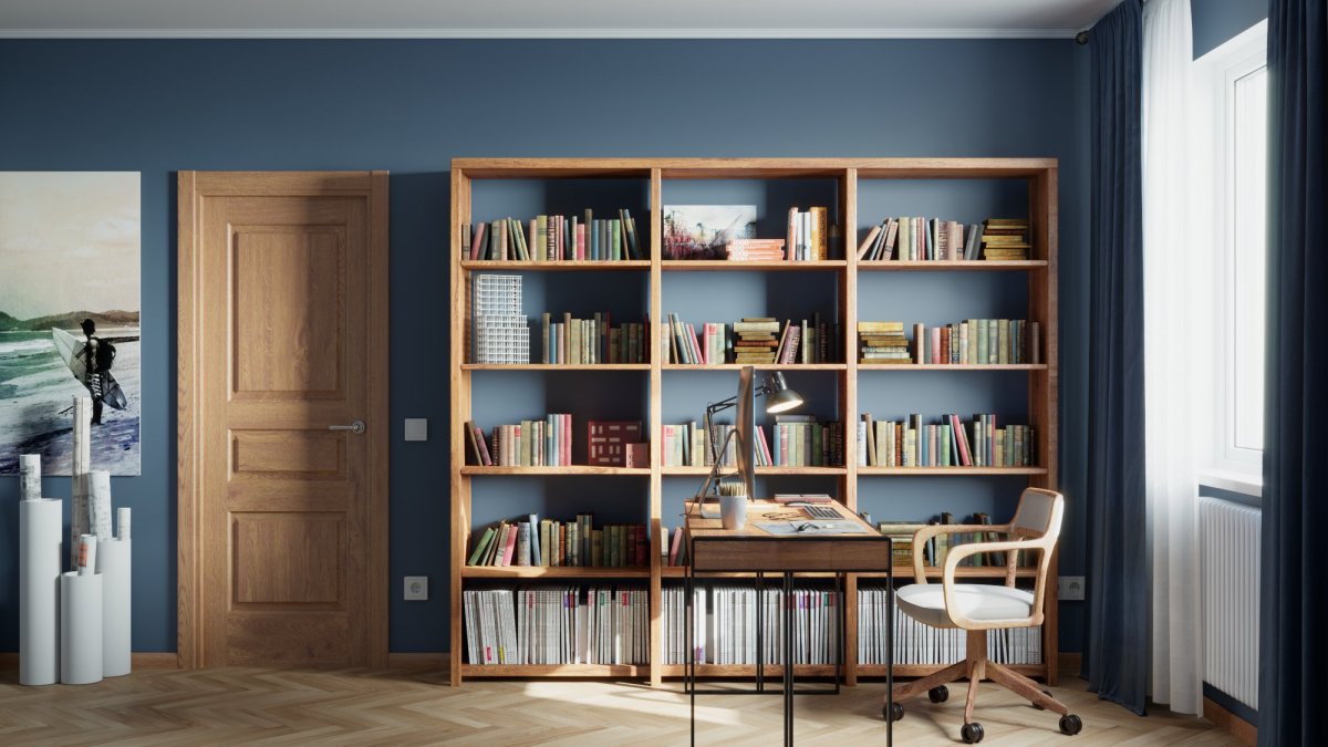 Красивые книжные полки