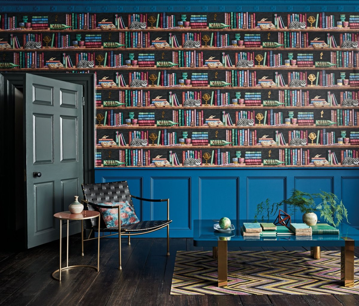 Шкаф купе для книг со стеклом