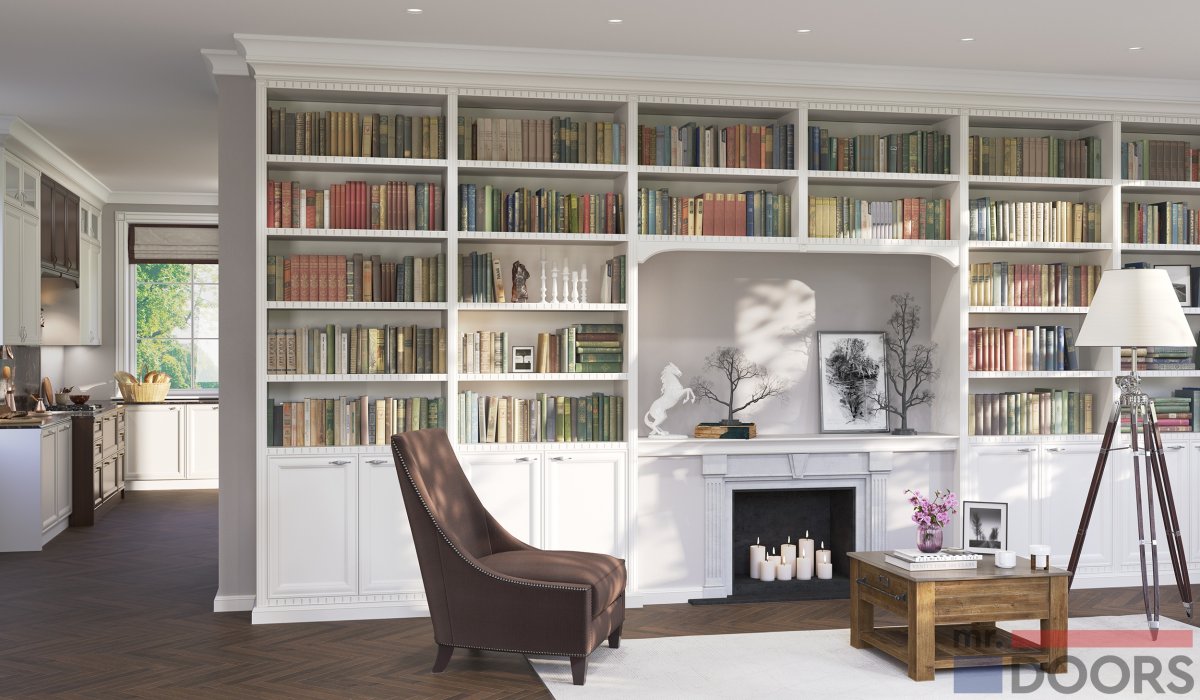 Книжные стеллажи в интерьере