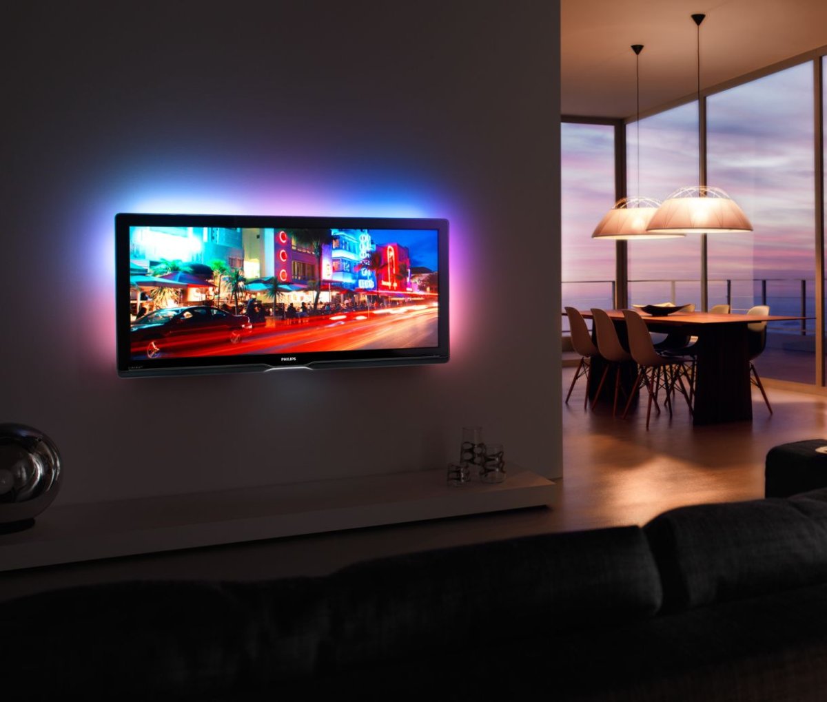 Плазма Филипс 55 дюймов флет ТВ