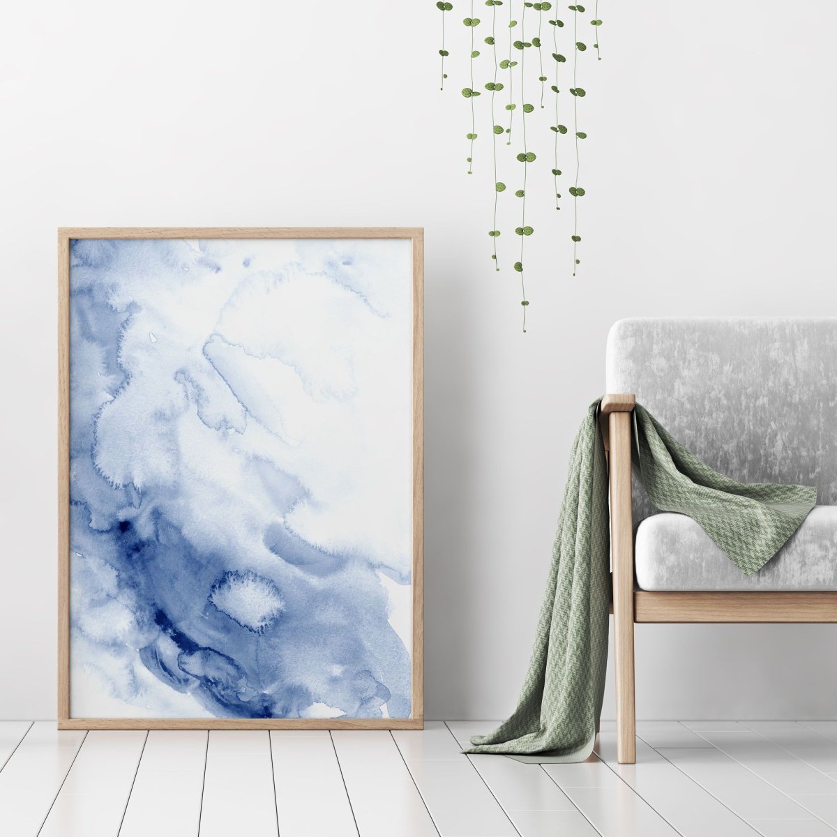 Акварельная роспись стен в интерьере