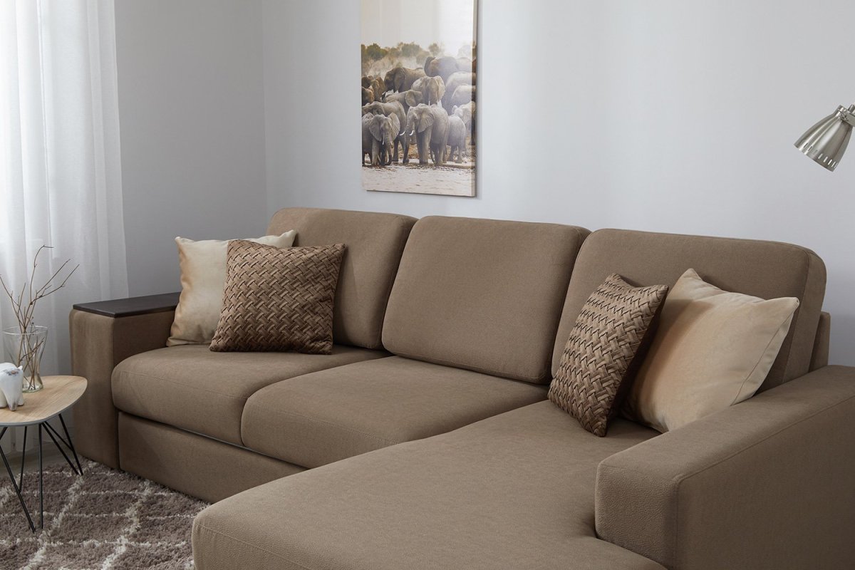 Гостиная в коричневом цвете