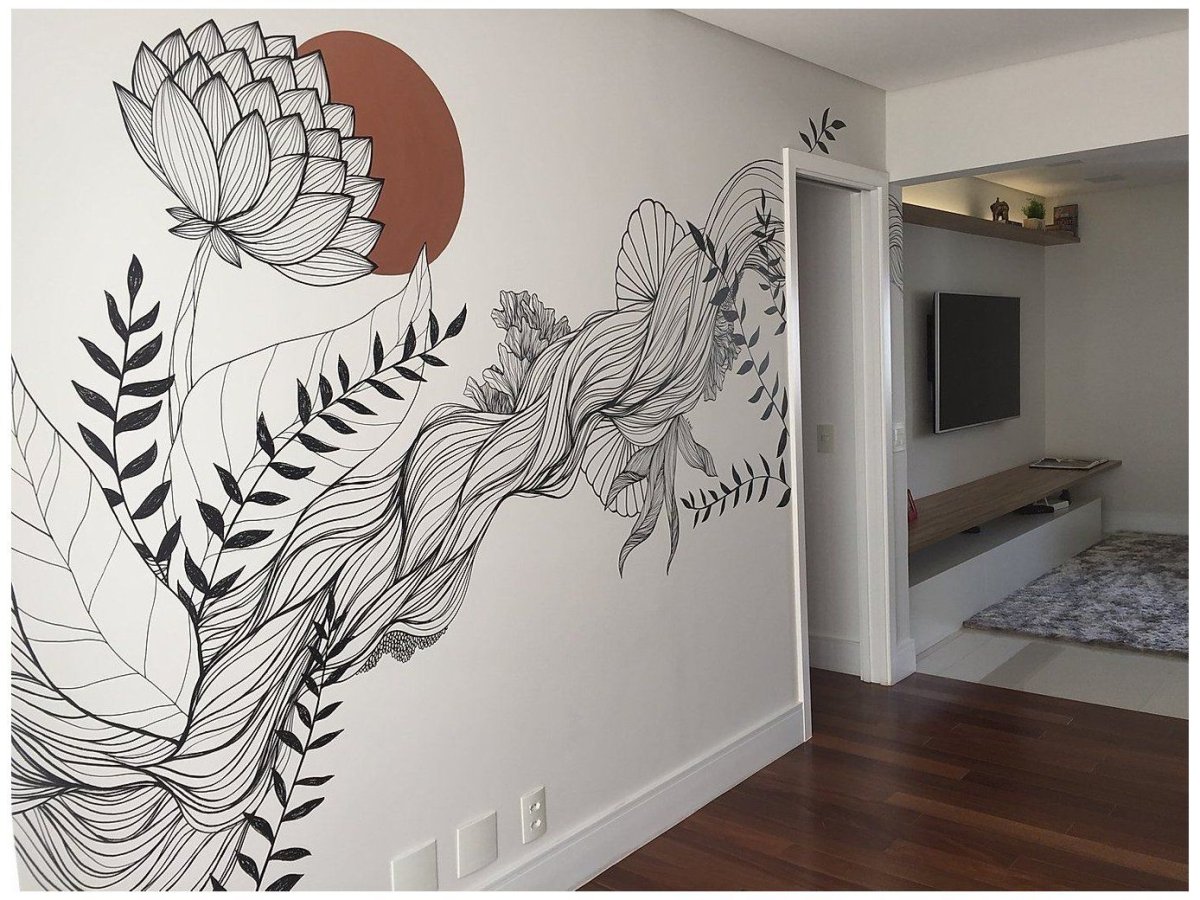 Роспись стен под покраску