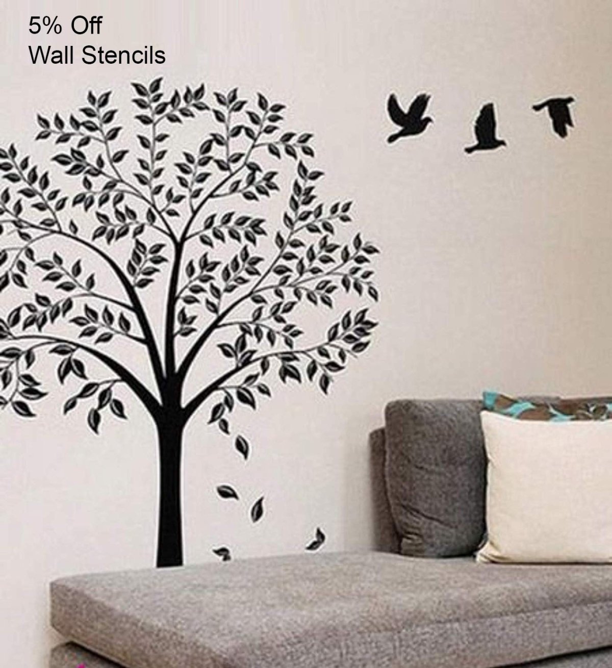 Трафареты для спальни на стену