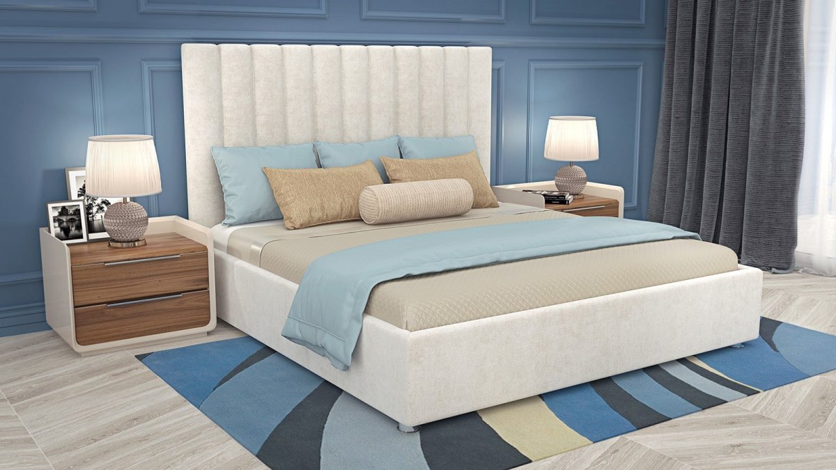 Белая кровать в интерьере