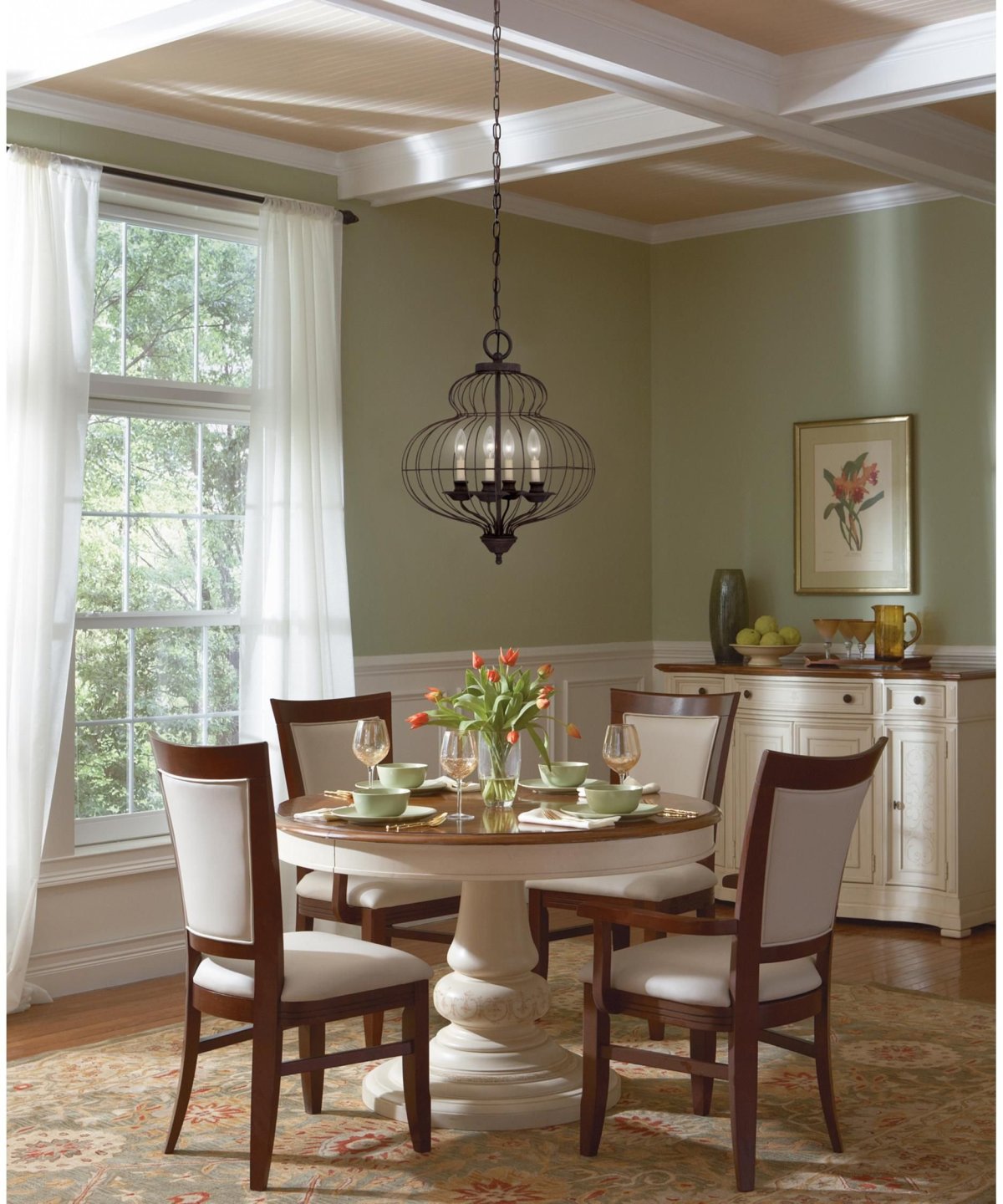 Стол круглый Eames в интерьере