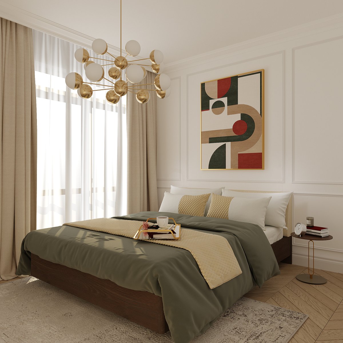 Кровать Сиена 140 Beige