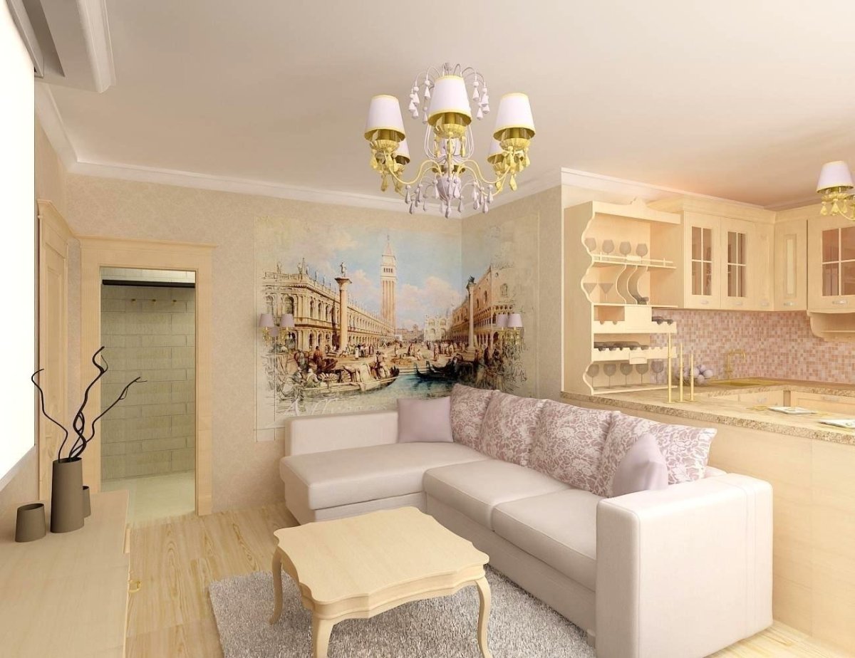 Гостиная с серым диваном интерьер