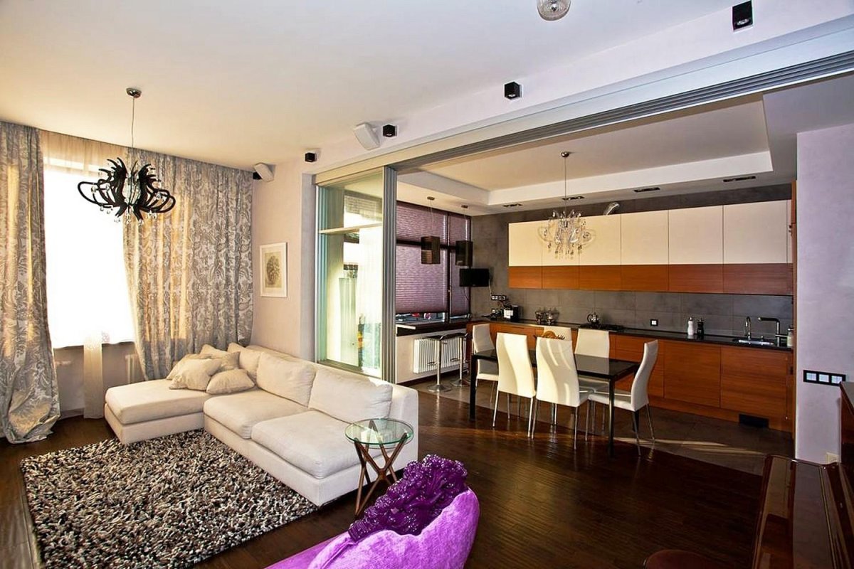 Кухня Объединенная с гостиной